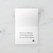 Verlust des Hundes Rainbow Bridge Sympathy Card Karte (Innenseite)