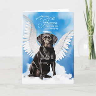 Verlust des Hundes Schwarzer Labrador Retriever Ti Karte