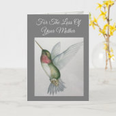 Verlust des tiefsten Beileids deiner Mutter Karte (Gelbe Blume)