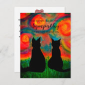 Verlust einer Begrüßungskarte des Beileids der Hei (Vorne/Hinten)