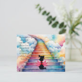 Verlust einer Begrüßungskarte des Beileids eines B Dankeskarte (Stehend Vorderseite)