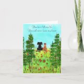 Verlust einer Begrüßungskarte des Beileids Karte (Vorderseite)