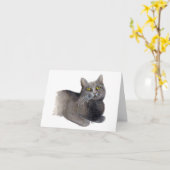 Verlust einer Cat Sympathy Card Karte (Gelbe Blume)