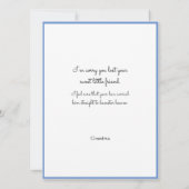 Verlust einer Hamstersympathie-Karte (Rückseite)