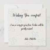 Verlust einer Heimkarte Karte (Rückseite)