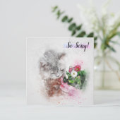 Verlust einer Heimkatzenkarte Karte (Stehend Vorderseite)