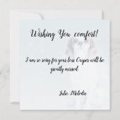 Verlust einer Hundekarte für Heimtiere Karte (Rückseite)