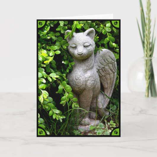 "Verlust einer Katze" Sympathiekarte Karte (Vorderseite)