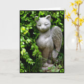 "Verlust einer Katze" Sympathiekarte Karte (Gelbe Blume)