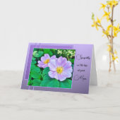 Verlust einer Mutter - Beileidskarte Karte (Gelbe Blume)
