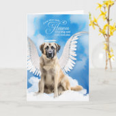 Verlust eines anatolischen Beileids eines Hundes Karte (Gelbe Blume)