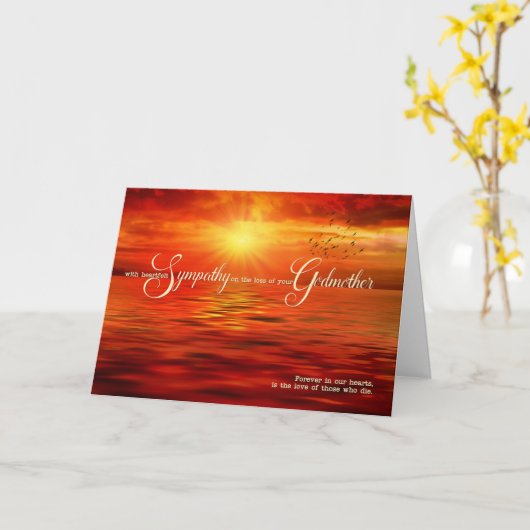 Verlust eines Beileids der Godmutter Karte (Gelbe Blume)