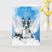 Verlust eines Beileids eines Hundes Mantle Great D Karte (Gelbe Blume)