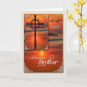 Verlust eines Beileids Sunset Cross Beach Karte (Gelbe Blume)