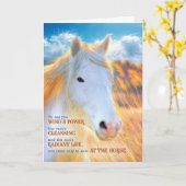 Verlust eines Beileids von Pferden Karte (Gelbe Blume)