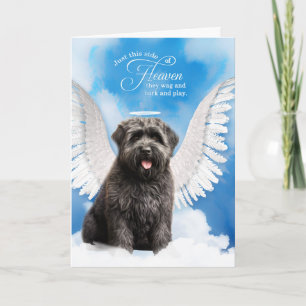Verlust eines Bouvier de Flandres Dog Beileid Karte