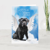 Verlust eines Cane Corso Dog Angel Beileid Karte (Vorderseite)