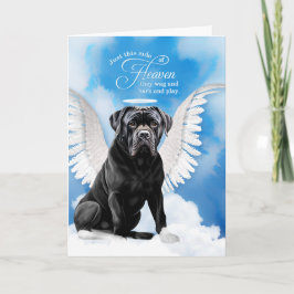 Verlust eines Cane Corso Dog Angel Beileid Karte