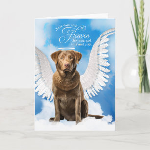Verlust eines Chesapeake Bay Retriever Beileid Karte