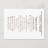 Verlust eines Geliebten Postkarte (Vorderseite)