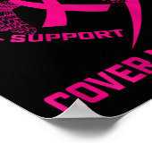 Verlust eines geliebten Tante Brustkrebs Bewusstse Poster (Ecke)