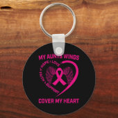 Verlust eines geliebten Tante Brustkrebs Bewusstse Schlüsselanhänger (Vorderseite)