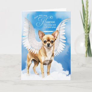 Verlust eines glatten Tan-Coats Chihuahua Pet-Beil Karte