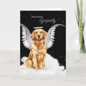 Verlust eines Golden Retriever Beileids Karte (Vorderseite)