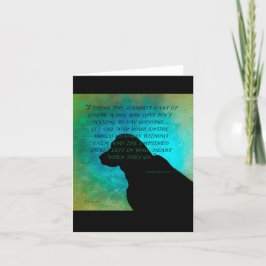 Verlust eines Hundes Feiertagskarte