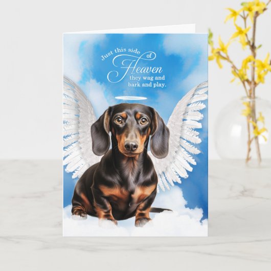 Verlust eines Hundes mit schwarzer und roter Dacke Karte (Gelbe Blume)