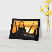 Verlust eines militärischen Beileids - Sunset Flug Karte (Gelbe Blume)