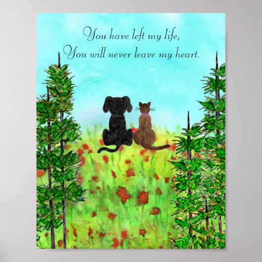 Verlust eines Pet-Beileid-Poster Poster (Vorne)