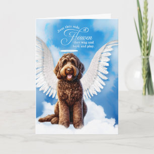Verlust eines Schokoladenlabradoodles Beileid Karte