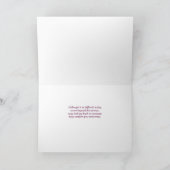 Verlust eines Schwester-Beileids Lila Calla Lilies Karte (Innenseite)