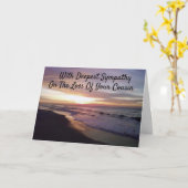 **VERLUST IHRER COUSIN** SYMPATHY-KARTE KARTE (Gelbe Blume)