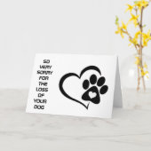 **VERLUST IHRER HUNDE** BEILEID- UND HEIZKARTE KARTE (Gelbe Blume)