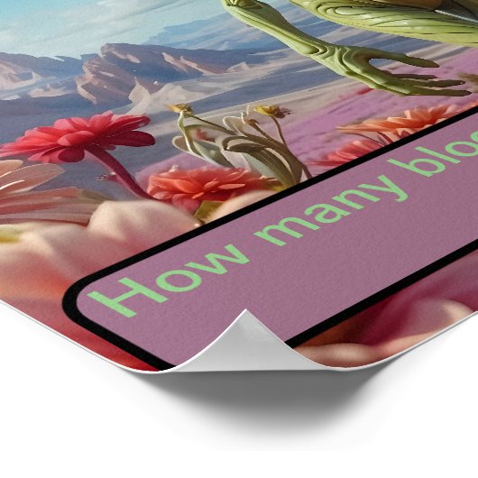 Verlust im Feld Blume Poster (Ecke)