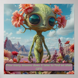 Verlust im Feld Blume Poster