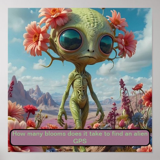 Verlust im Feld Blume Poster (Vorne)