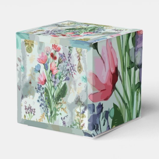 Verlust im Traum Bohemisch Wasserfarben Geschenkschachtel (Rückseite)