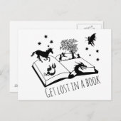 Verlust in einem Buch Postkarte (Vorne/Hinten)