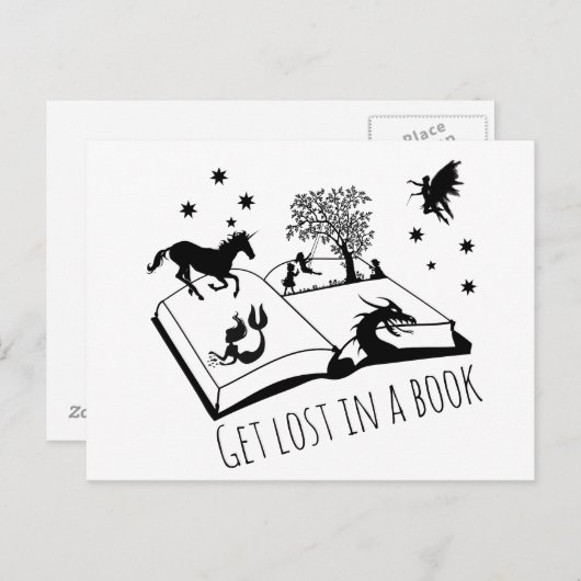 Verlust in einem Buch Postkarte (Vorne/Hinten)