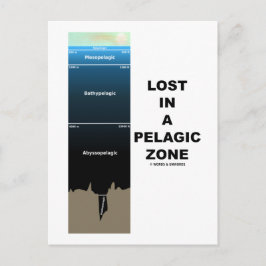 Verlust in einer pelagischen Zone (Spaß der Ozeano Postkarte