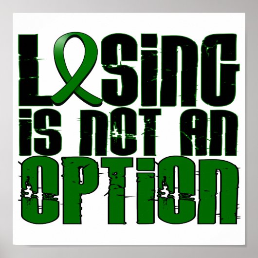 Verlust ist keine Option Lebererkrankung Poster (Vorne)
