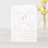 Verlust von Beileid für weibliche Kinder Kleine Sp Karte (Gelbe Blume)