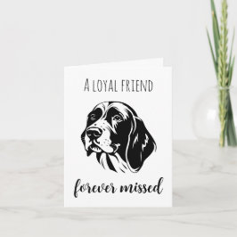 Verlust von Beileid-Karten für Haustiere Karte