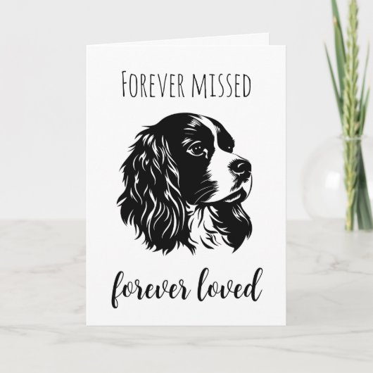 Verlust von Beileid-Karten für Haustiere Karte (Vorderseite)