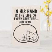 VERLUST VON CAT-BEILEID VERDOLENZT PET-KARTEN KARTE (Gelbe Blume)