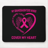 Verlust von Großtochter Brustkrebs Herzerkrankunge Mousepad (Vorne)