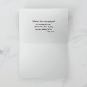 Verlust von Hauskatzen (Tabby) Benutzerdefiniertes Karte (Innenseite)